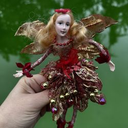 Vintage Holiday Elf Pixie Fairy Doll