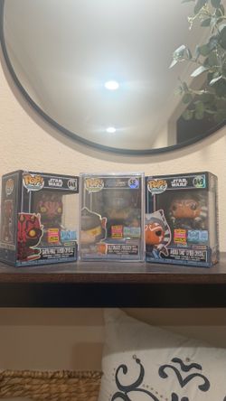 Funko Pop Lot of 3- Ultimate Freddy (5000pc) Ahsoka Tano and Darth Maul (9500 pc)