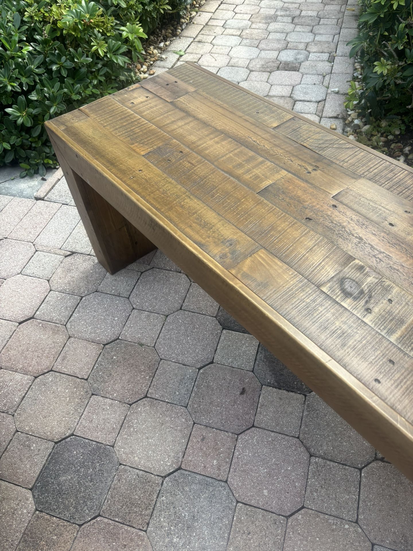 Wooden Bench For Dining Room Table Seating Or For Foyer