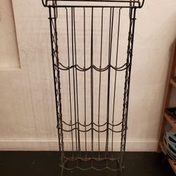 Vintage Shabby All Metal Winerack