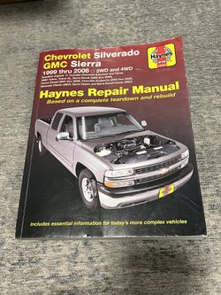 Haynes Repair Manual For 1(contact info removed) Chevy Silverado