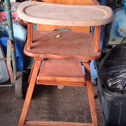 Amish Handmade Highchair 