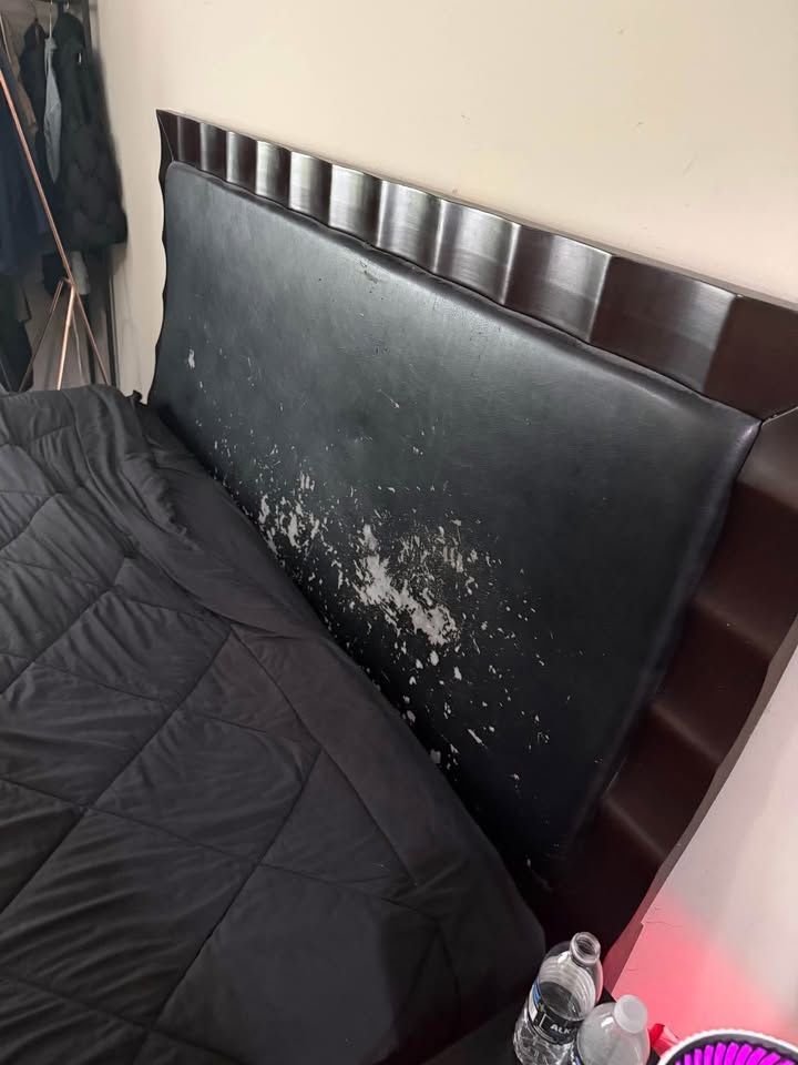 Dark Wood King Bed Frame