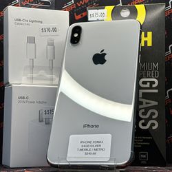 Apple iPhone XSMAX 64GB Silver T-MOBILE / METRO for Sale in ...