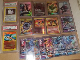 POKEMON SINGLES AND PSA SLABS