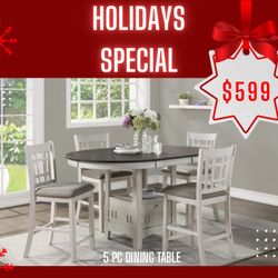 5 Pc Dining Table No Credit Needed $10 Down 