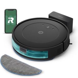 Brand new in box iRobot Roomba Robot Vacuum and Mop Combo (Y0140) - Vacuums & mops for Wood, Hard Floor, Carpet, Easy to use, Power-Lifting Suction, S
