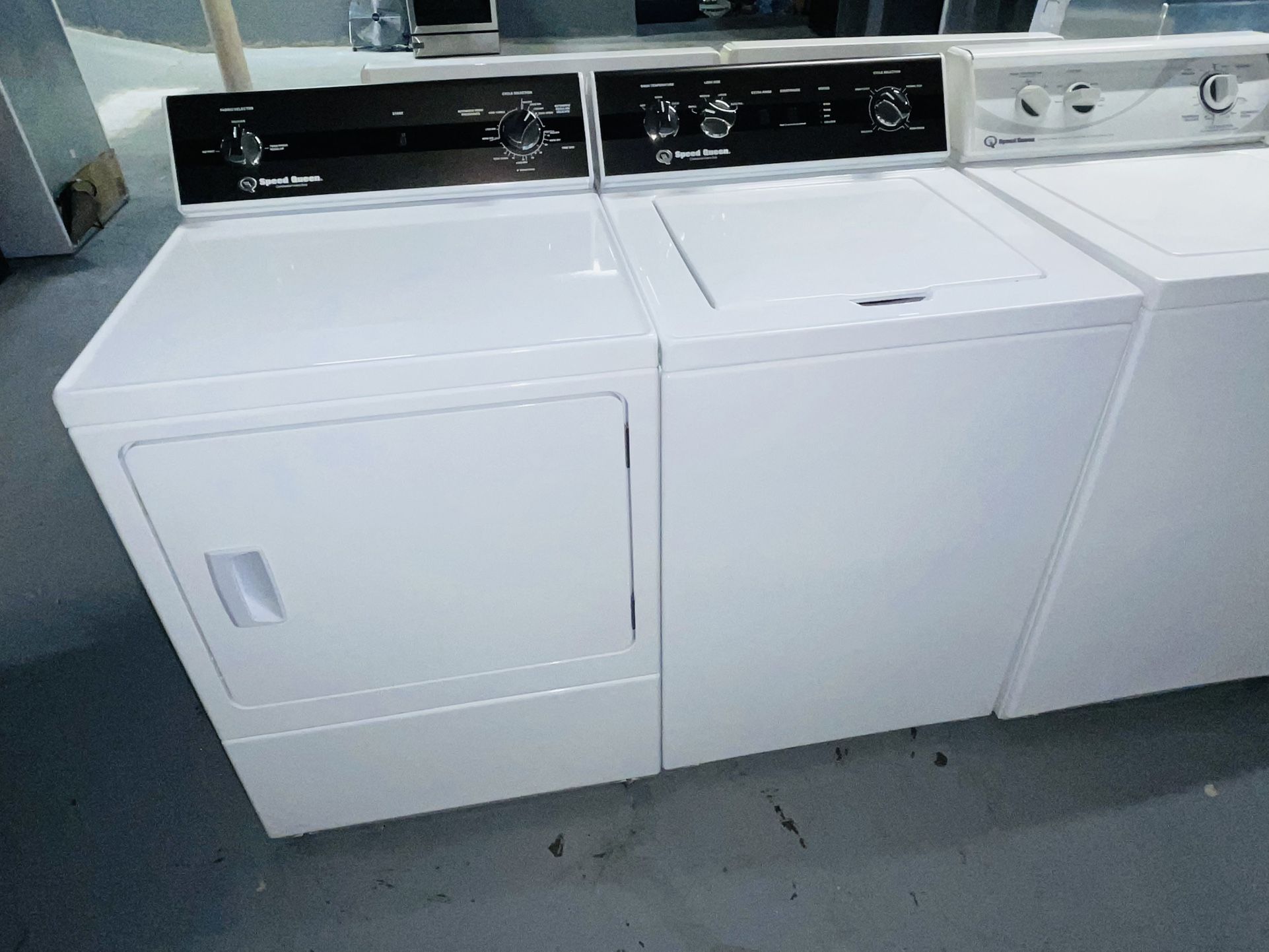 Speed ​​Queen electric washer and dryer, a receipt for a 90-day warranty