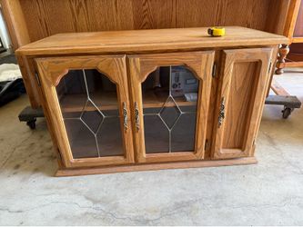 Oak tv stand. Yes it’s available
