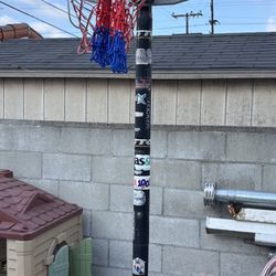 Used basketball hoop with two extra nets