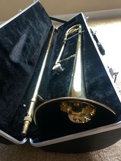 Brass Trombone w/ Case