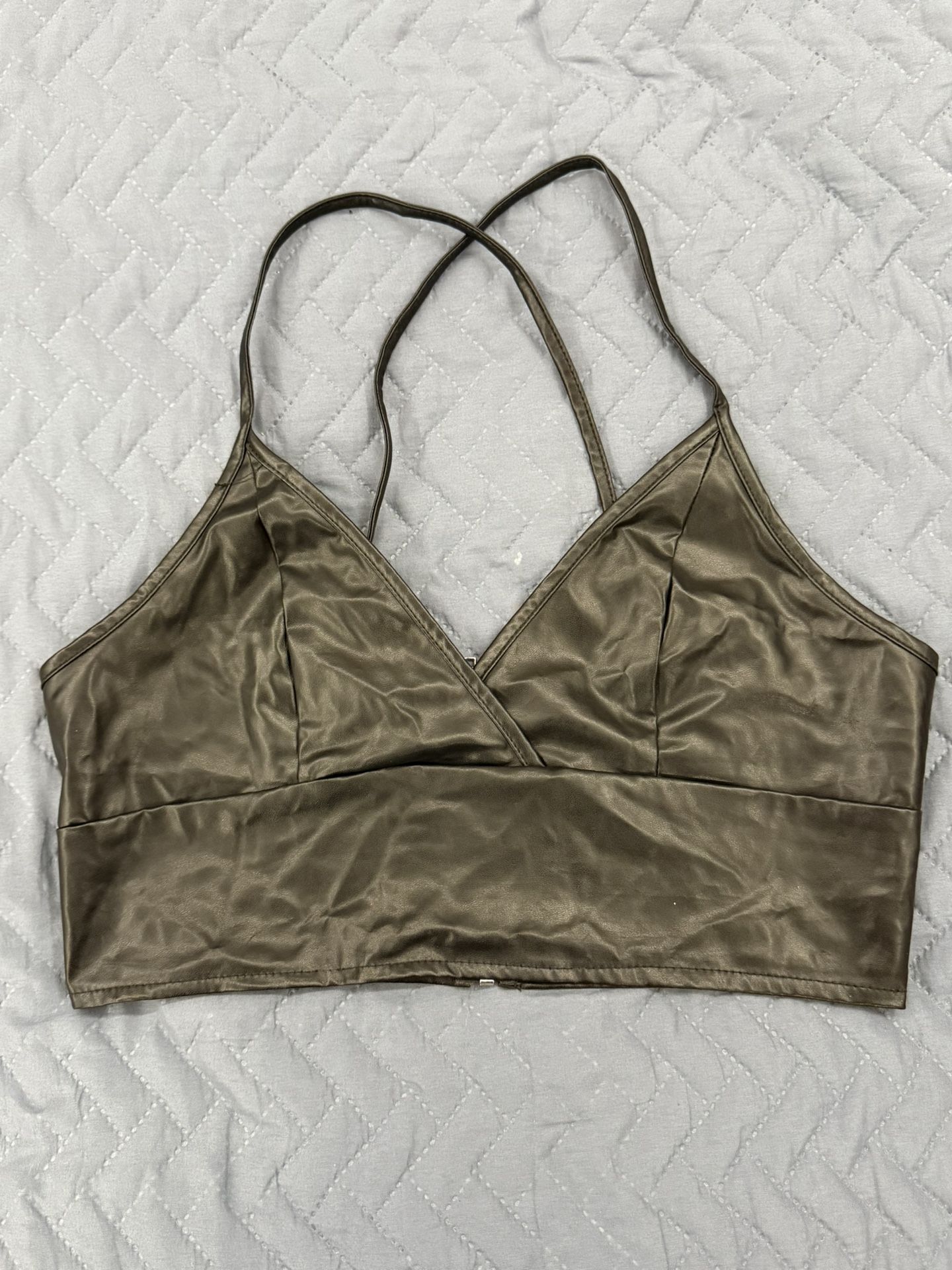 Leather Mini Top