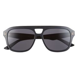Gucci Solstice Aviator Sunglasses - 57MM