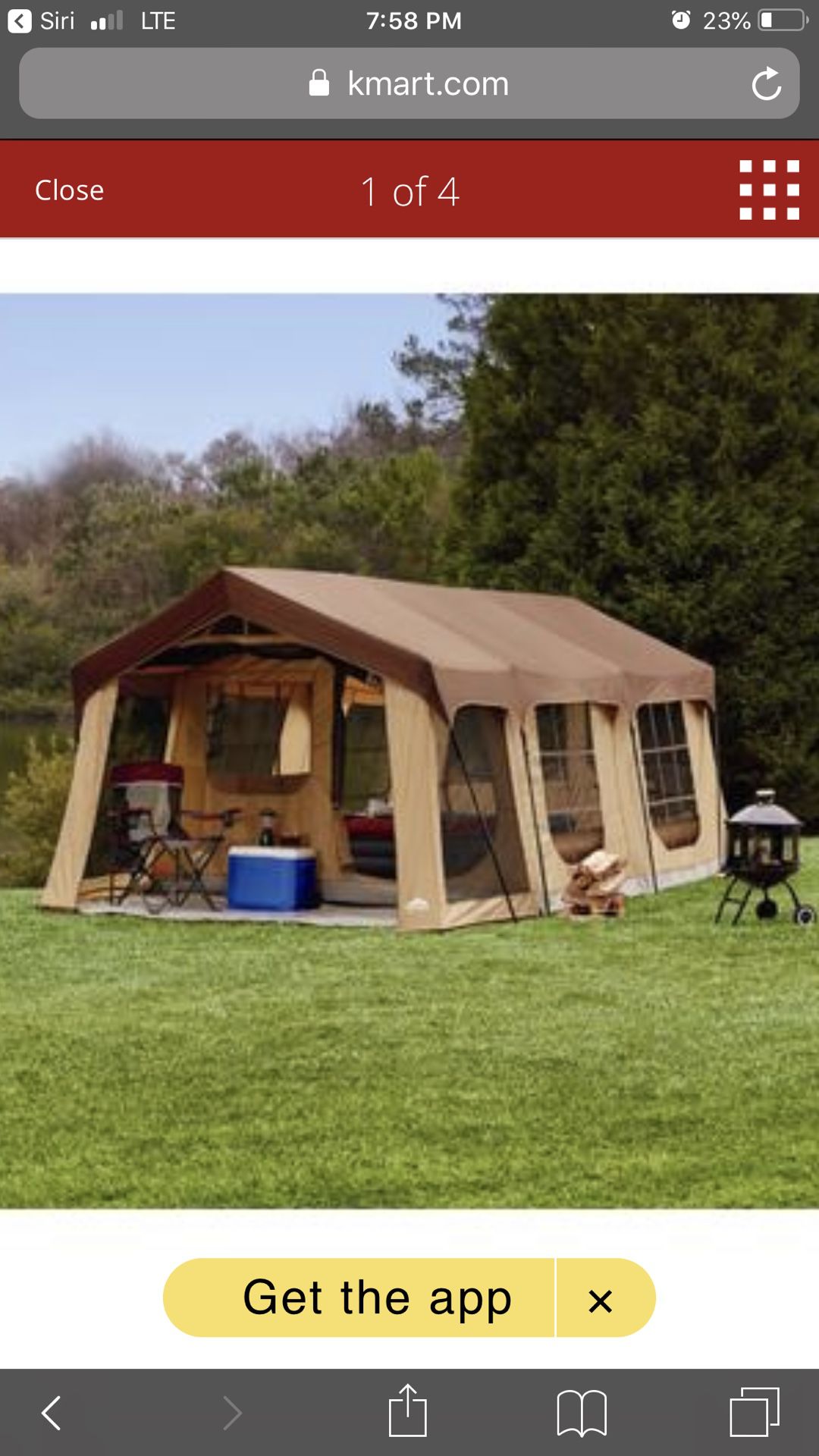 Huge tent with front porch