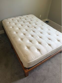 Queen Low profile bedframe and mattress