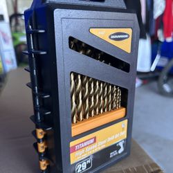 Warrior Titanium High Speed Steel Drill Bit Set 29pc  (Buy One Or Buy Both)