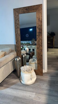 Farmhouse Wood Mirror 32”by76”