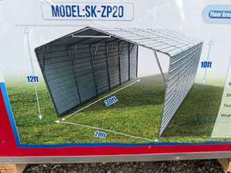 Metal Carport Shelter SK-ZP20 20x30x12ft