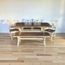 Country Dining Table Set 