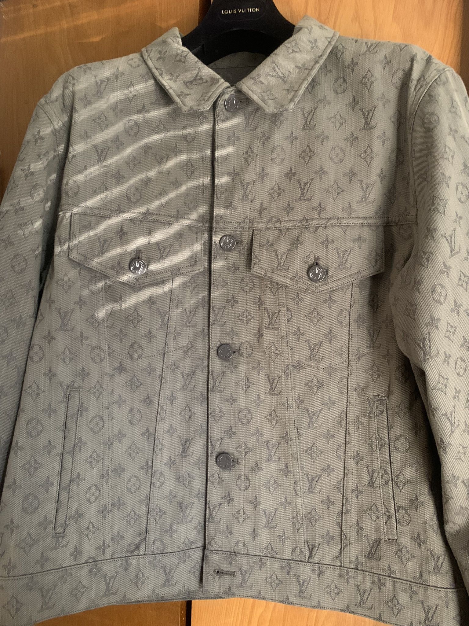 Louis Vuitton Grey Monogram Denim Jacket