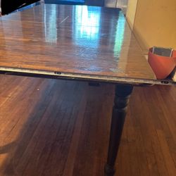 Table  without chairs 