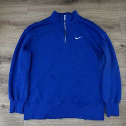 Blue Nike quarter zip 