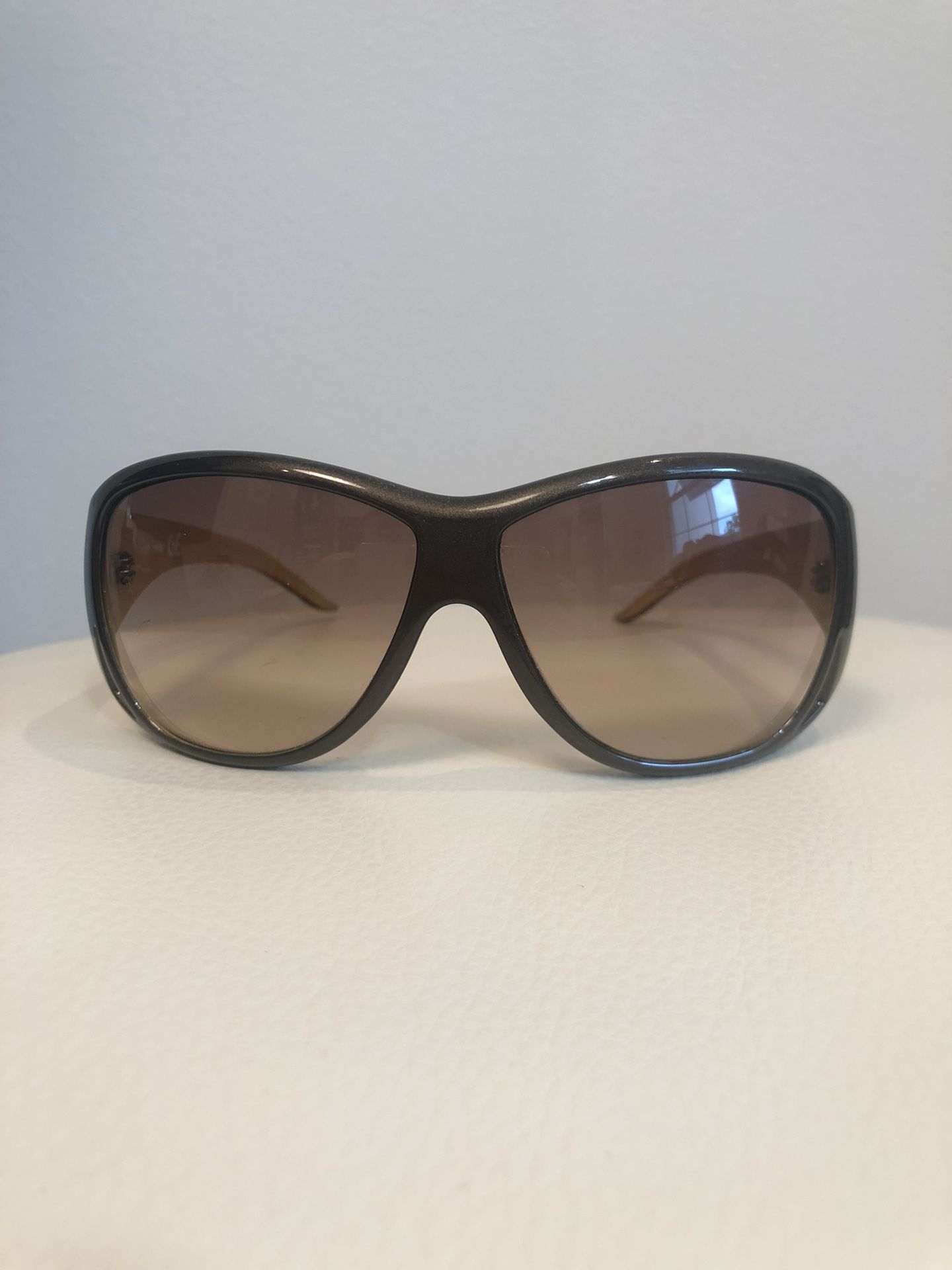 Vintage Just Cavalli Brown Metallic Oversized Women’s Sunglasses