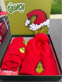 Grinch Mittens And Beanie (kids)