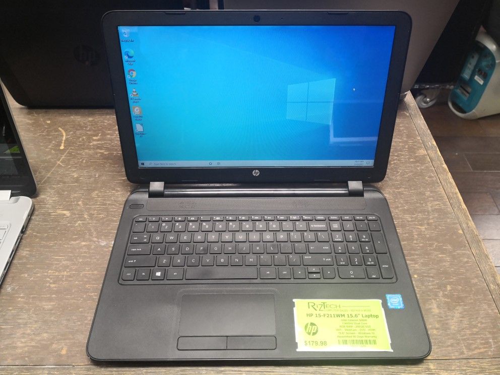 HP 15-F211WM 15.6" Laptop - Intel Celeron N2840, 8GB RAM, 256GB SSD, Windows 10