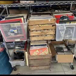 Vintage Antique Vinyl Records & 90’s CDs: Sesame Street, Disney, Made in USA, LPs, 45s