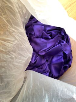 300 Wedding chairs ties purple