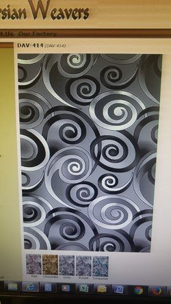 Modern grey rug 8x10