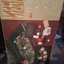 Feldstein Casino Trio Roulette Craps Poker Vintage Table Games