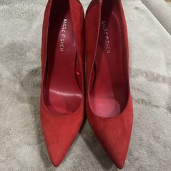 Red Marc Fisher Heels