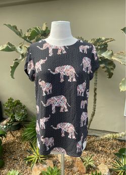 Chico’s Jaipur elephant reversible blouse NWT