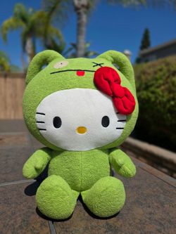 UGLYDOLL x Hello Kitty Limited Edition Plush – Green OX Costume (10")