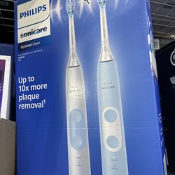 Philips Sonicare Optimal Clean Rechargeable Electric Toothbrush 2-pack