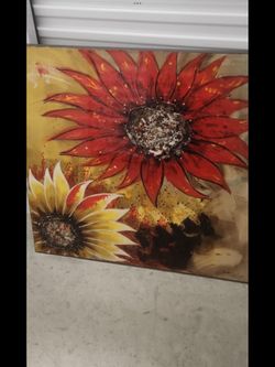 Large Canvas Floral