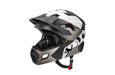 ROCKBROS Kids Full Face Bike Helmet Lightweight Detachable MTB Helmet sz small