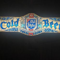 Lighted Old Style Beer Sign