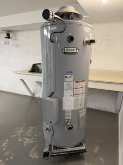 A.O. Smith BTR-365 85 Gal Commercial Natural Gas Water Heater - Like New! 1 Year