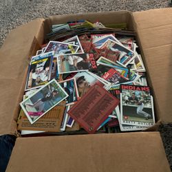 Box Full Of Baseball Cards 