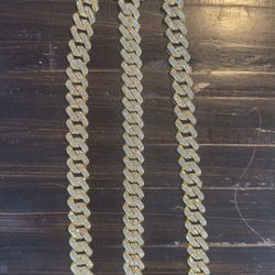Cuban Gold Chain Set