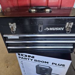 Husky 3 sliding drawer tool box