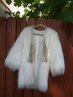 Foul monkey hair women coat