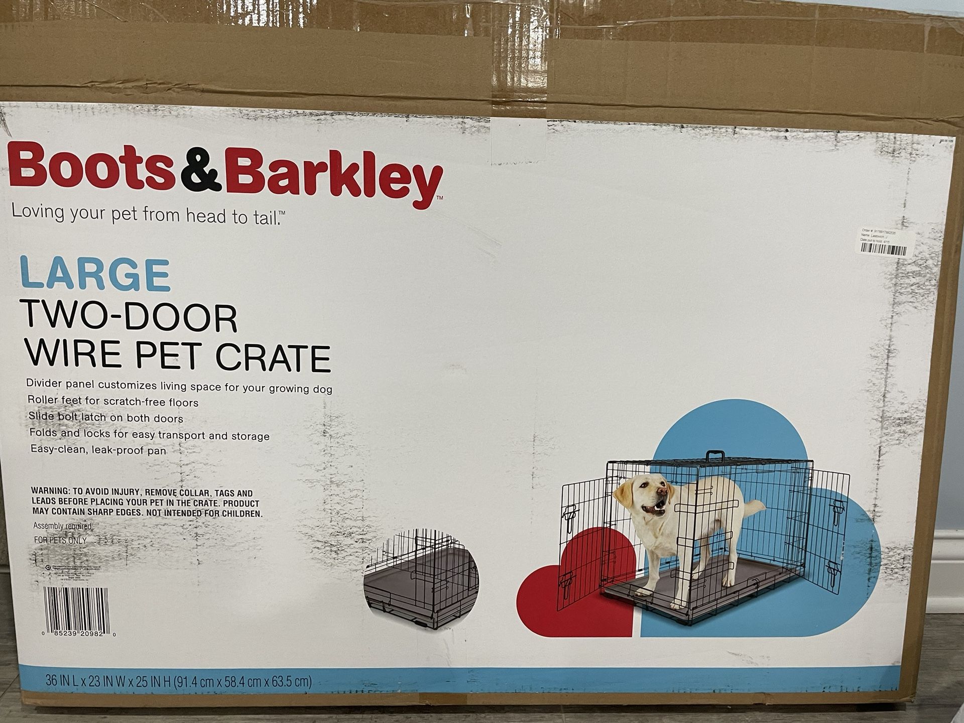 Premium 2-Door Dog Crate: The Ultimate Palace For Your Pooch