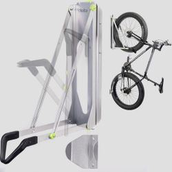 Delta Pivot Bike Rack – Silver | NEW IN BOX | Wall-Mounted Rotating Storage