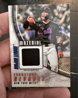 Topps Major League Material game-used relic card of Francisco Alvarez.