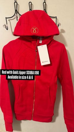 Red With Gold Zipper Scuba 