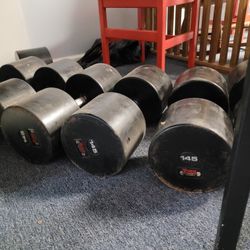 York Barbell Dumbells $1/pound  Or Best Offer